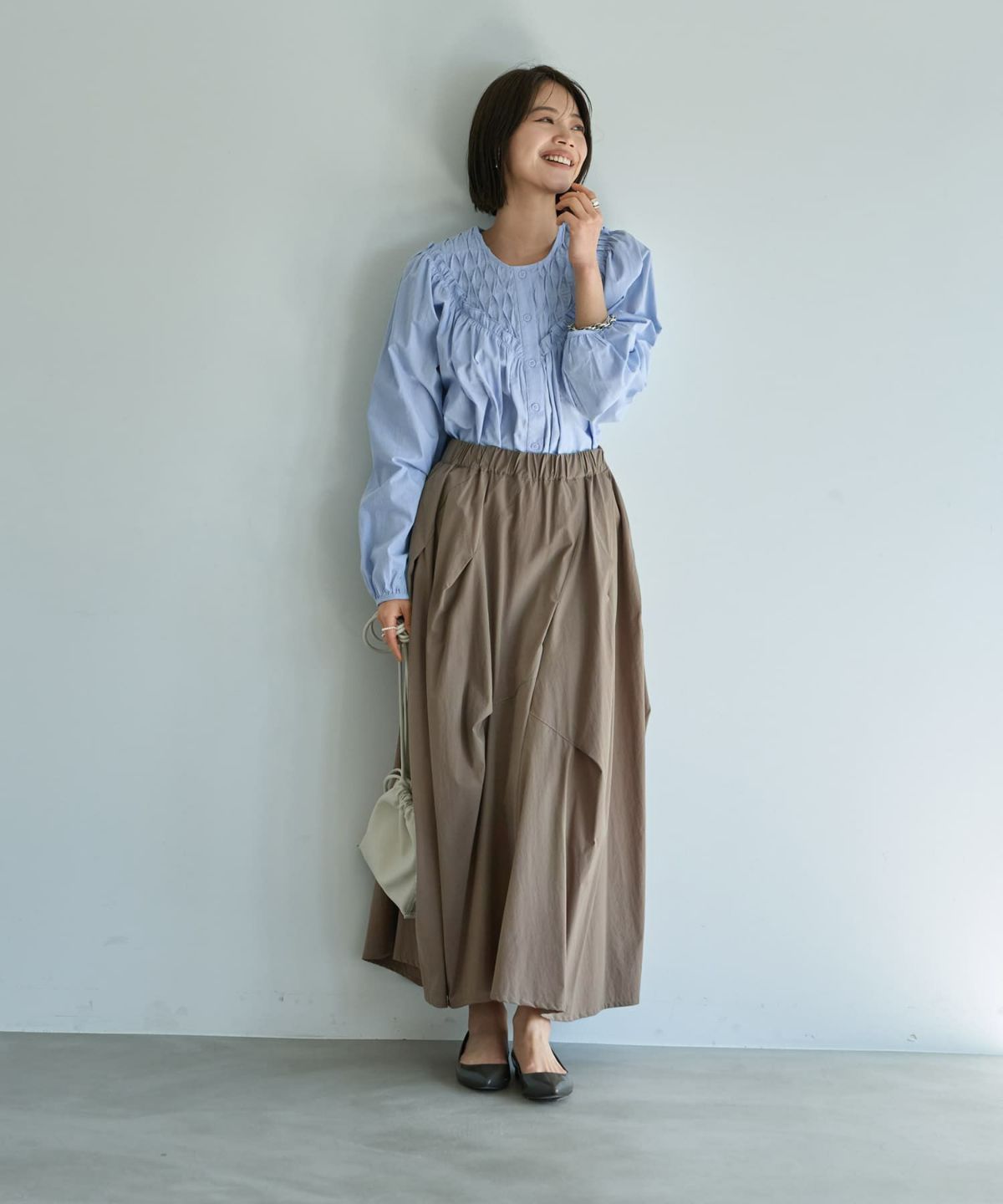 着用イメージ 167cm サンドベージュ 02サイズ