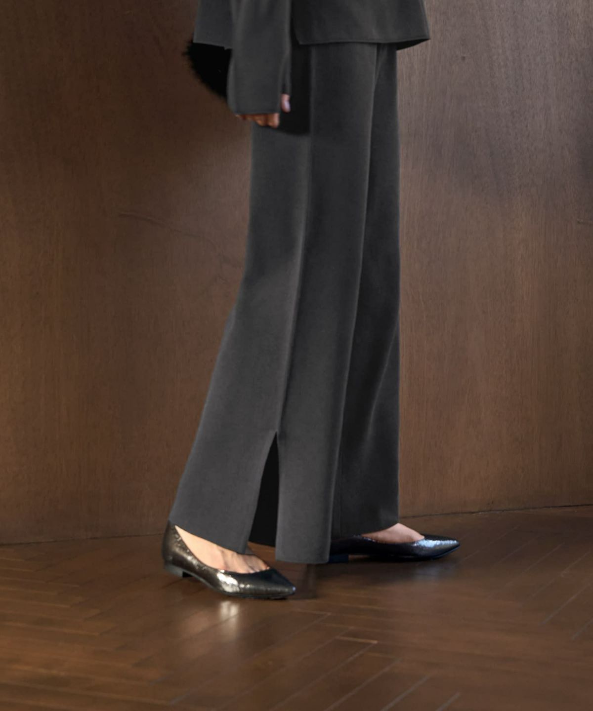 着用イメージ 167cm チャコール