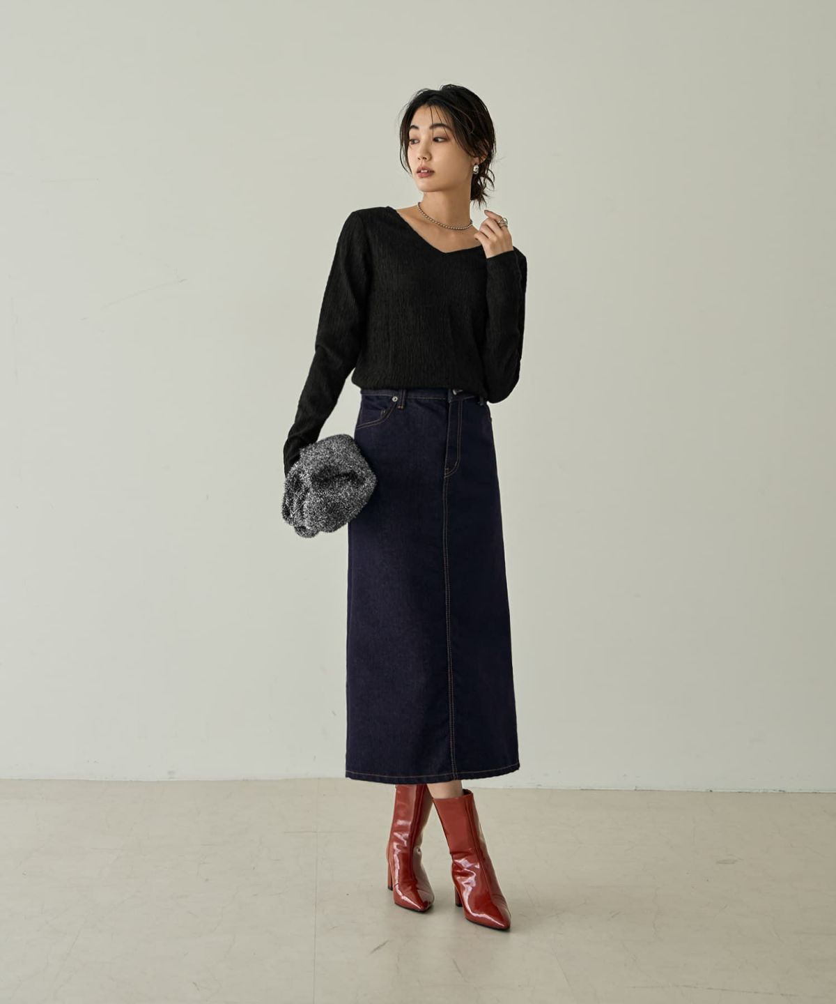 着用イメージ 166㎝　ブラック