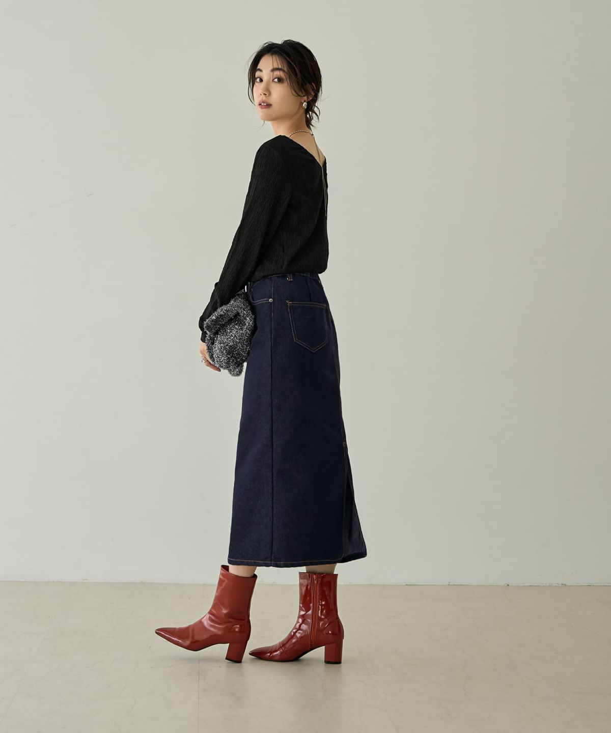 着用イメージ 166㎝　ブラック