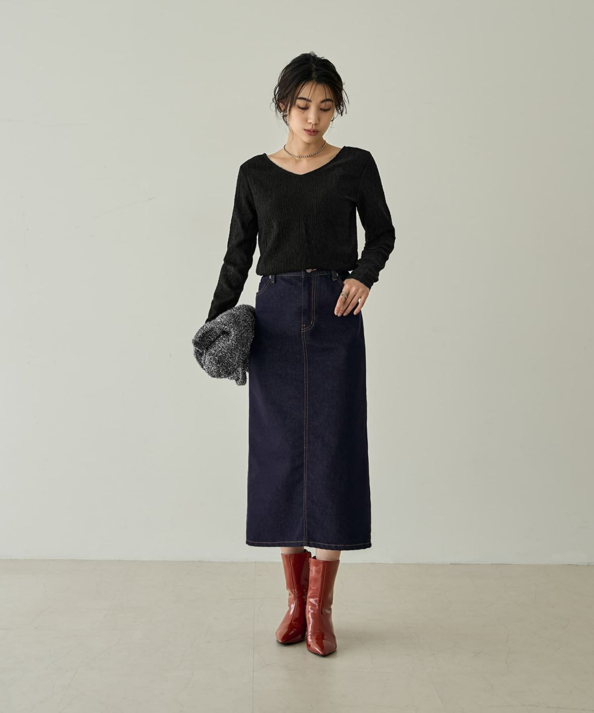 着用イメージ 166㎝　ブラック