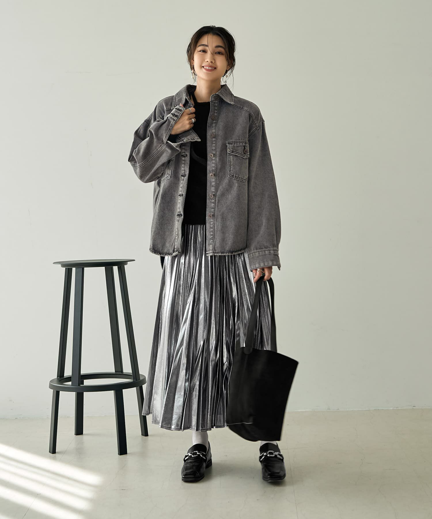 着用イメージ 166㎝　グレー