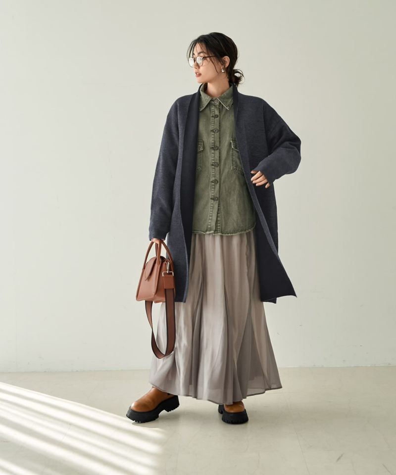 SALE❣️スタイルデリ☆ 【LUXE】製品洗いカラーデニムシャツジャケット LUXE】製品洗いカラーデニムシャツジャケット | おしゃれな大人