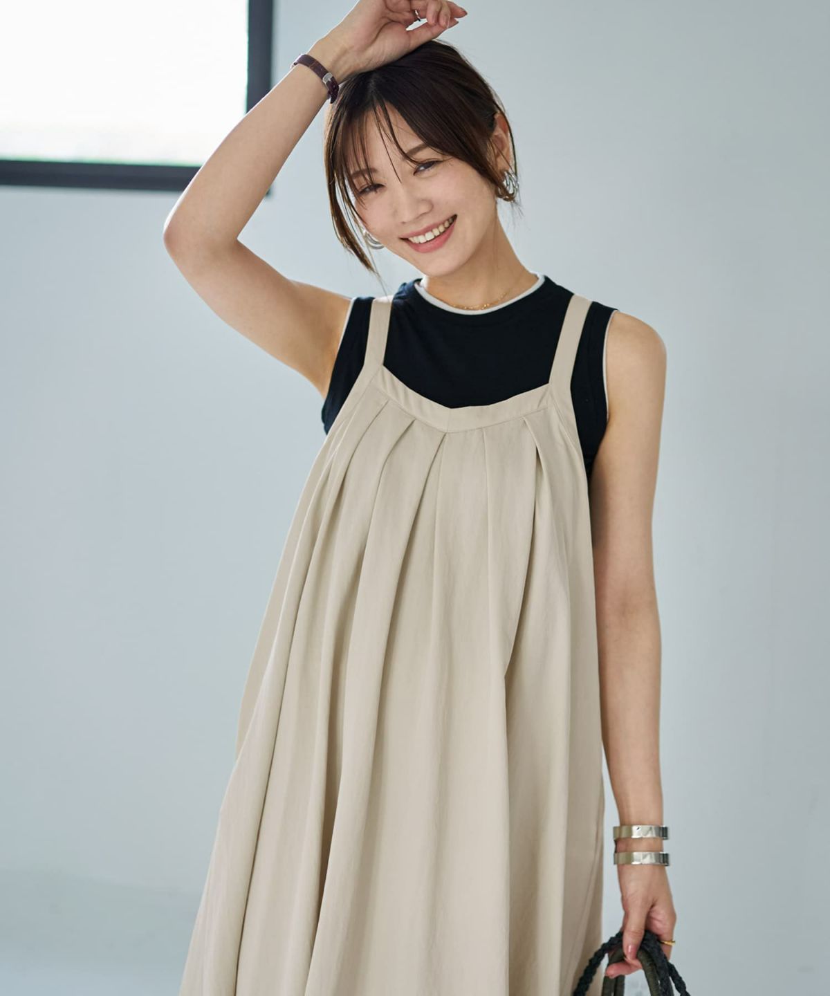 着用イメージ 166cm 02サイズ エクリュ