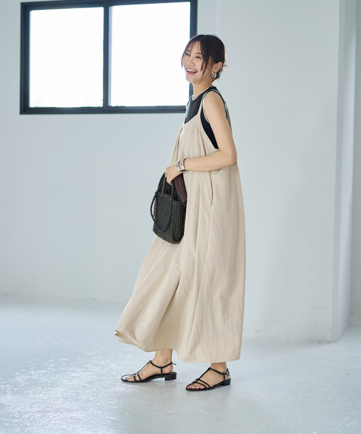 着用イメージ 166cm 02サイズ エクリュ