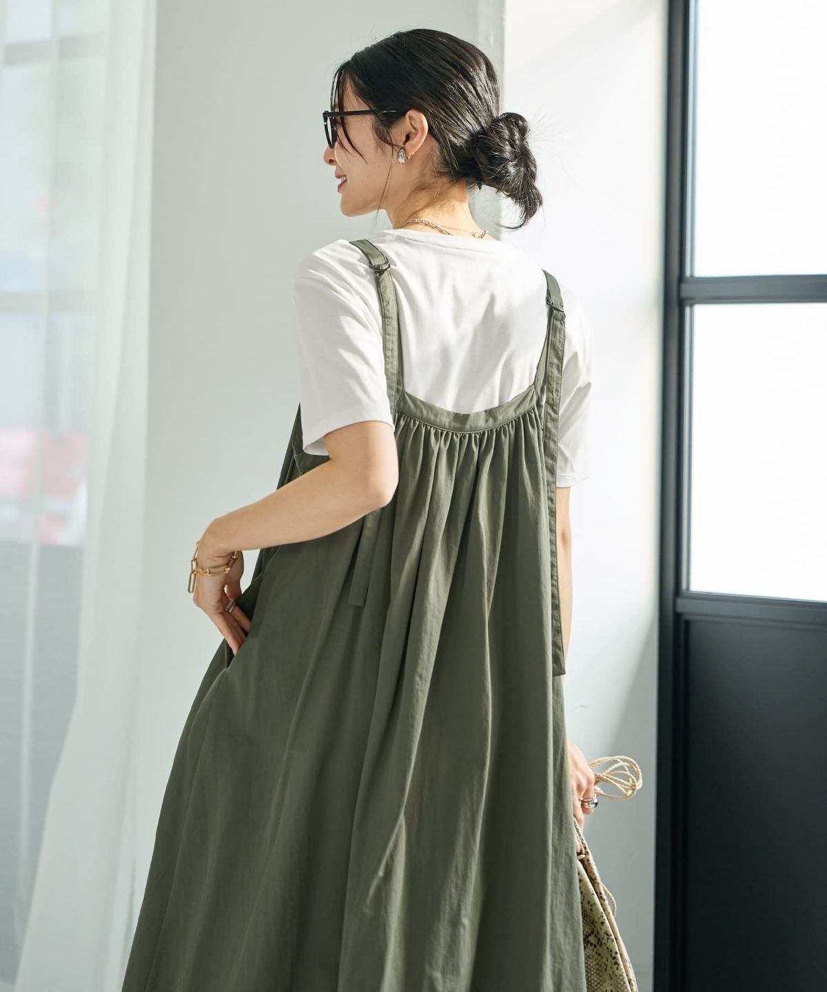 着用イメージ 164cm 02サイズ カーキ