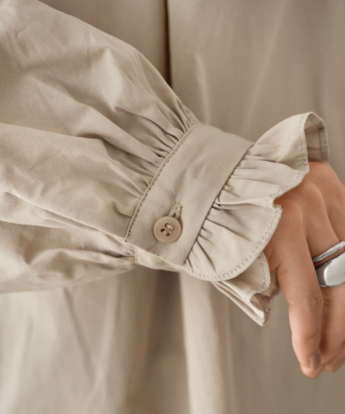 着用イメージ 166㎝　ベージュ