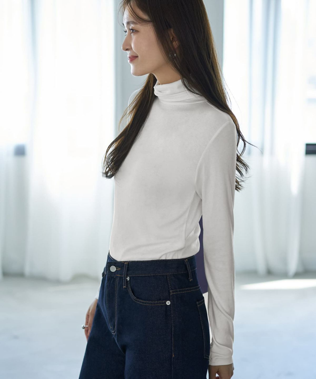 着用イメージ 166cm ホワイト