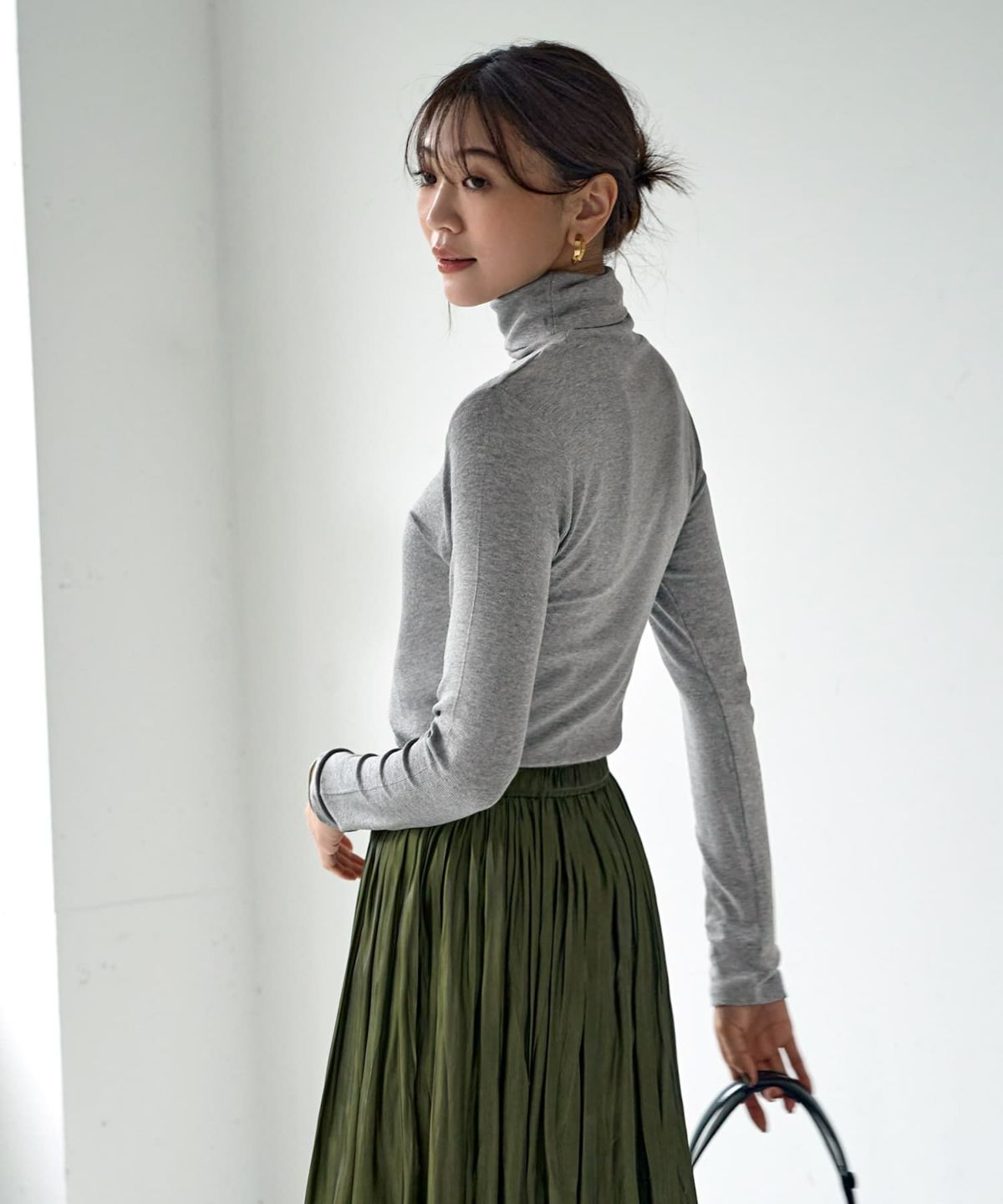 着用イメージ 166cm グレー