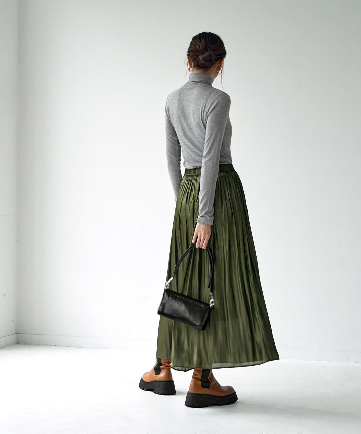 着用イメージ 166cm グレー