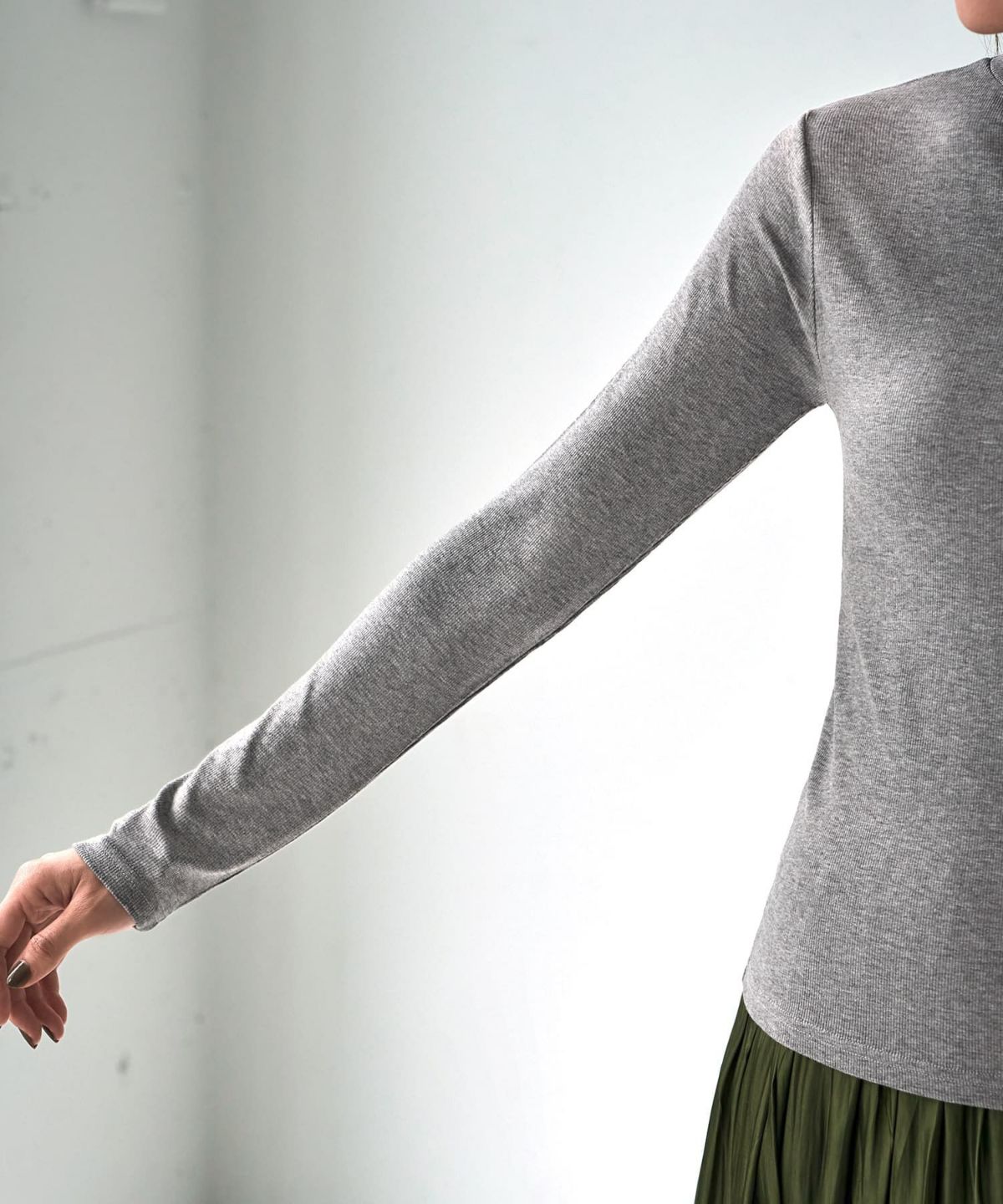 着用イメージ 166cm グレー