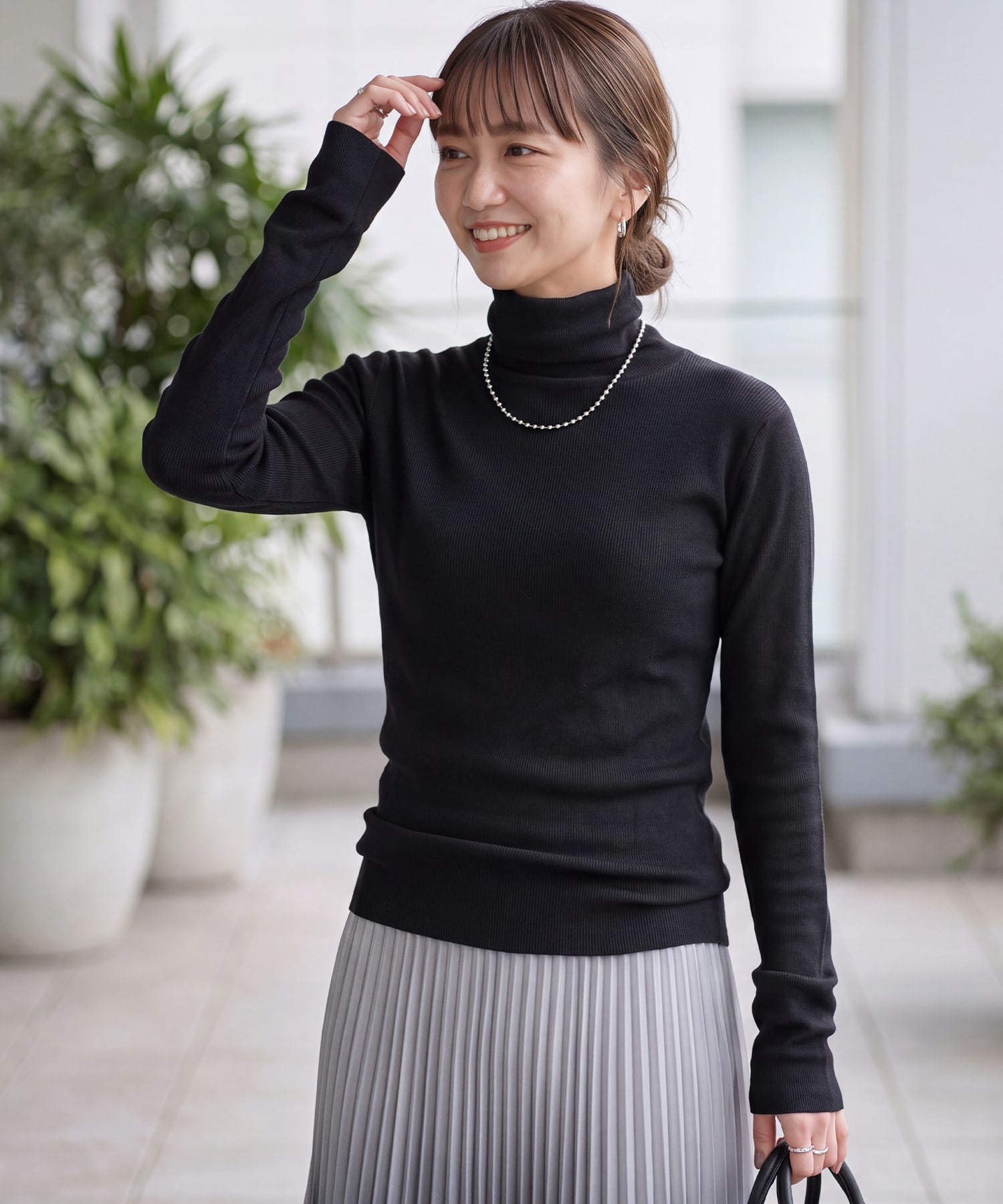 着用イメージ 166cm ブラック