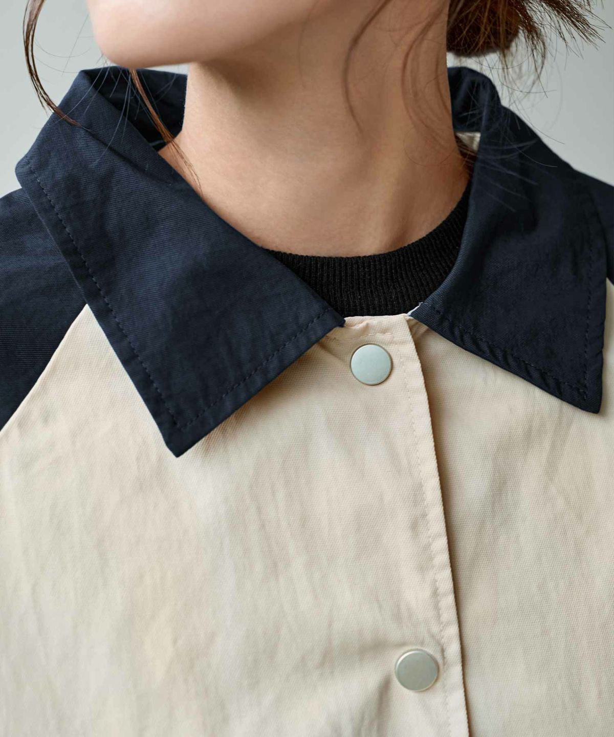 着用イメージ 166㎝　ネイビーミックス