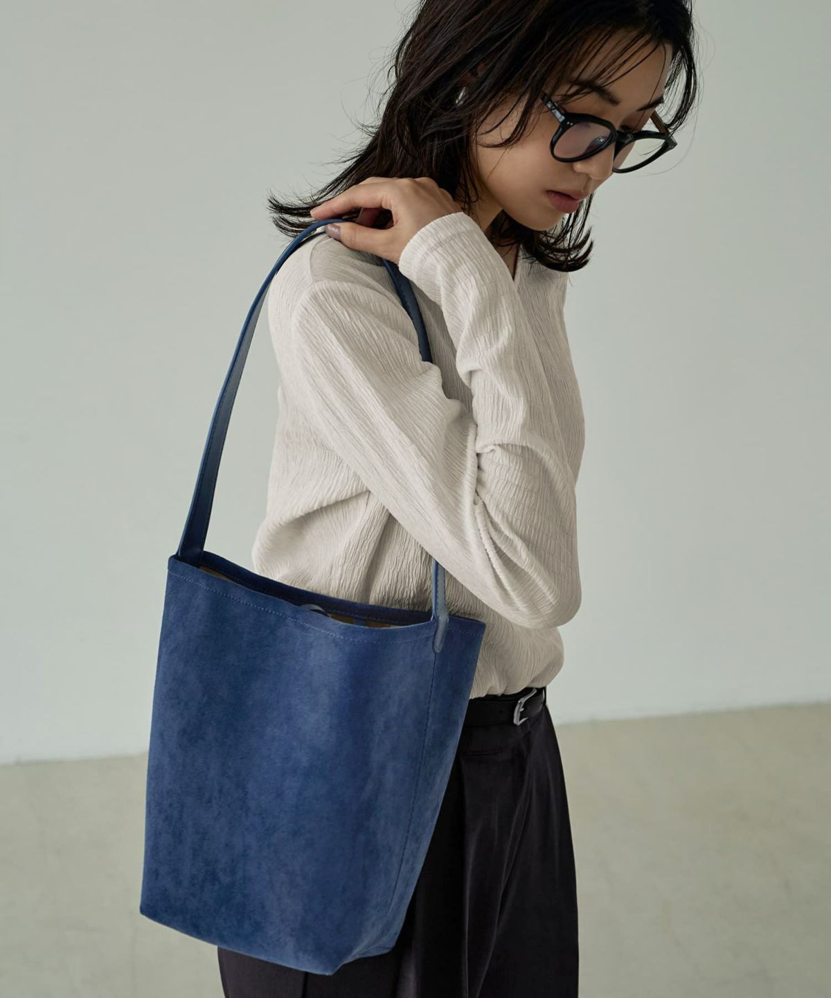 着用イメージ 166㎝　ネイビー