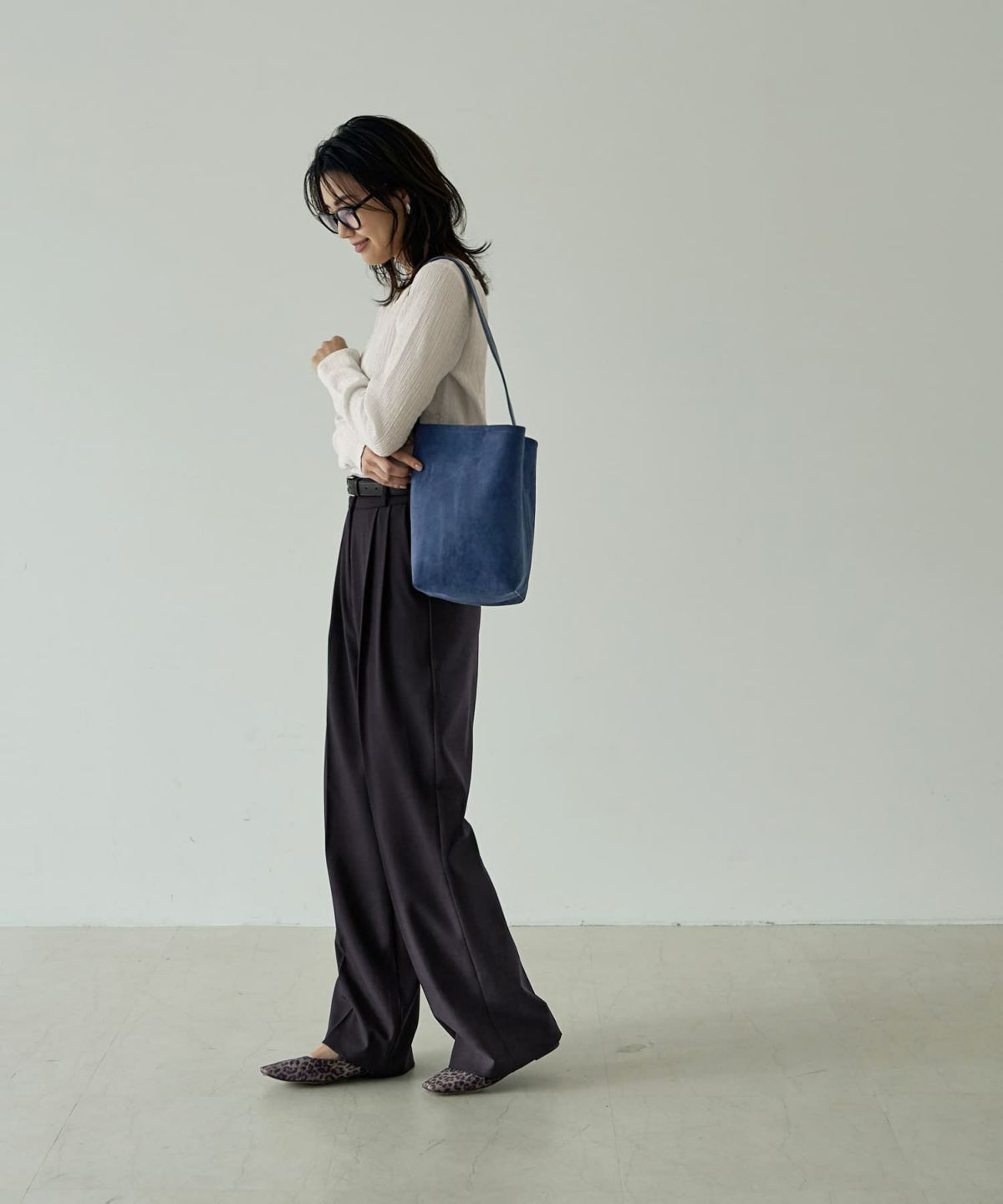 着用イメージ 166㎝　ネイビー