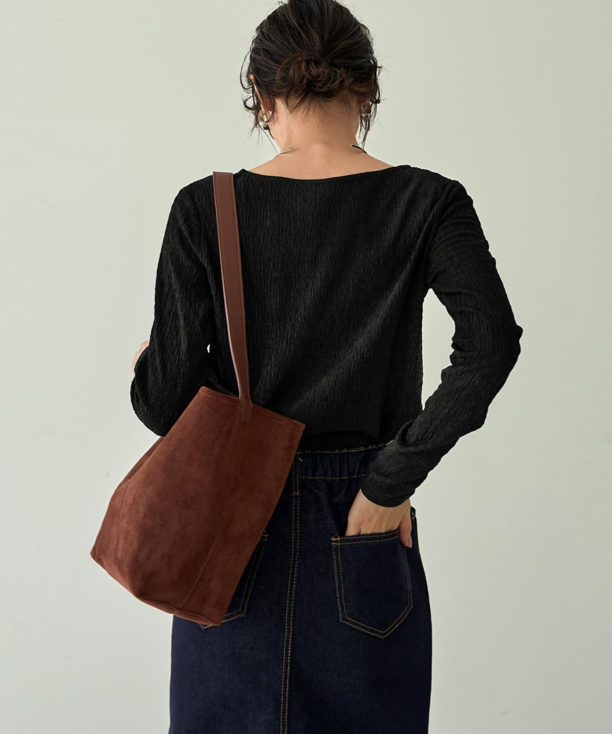 着用イメージ 166㎝　ブラウン