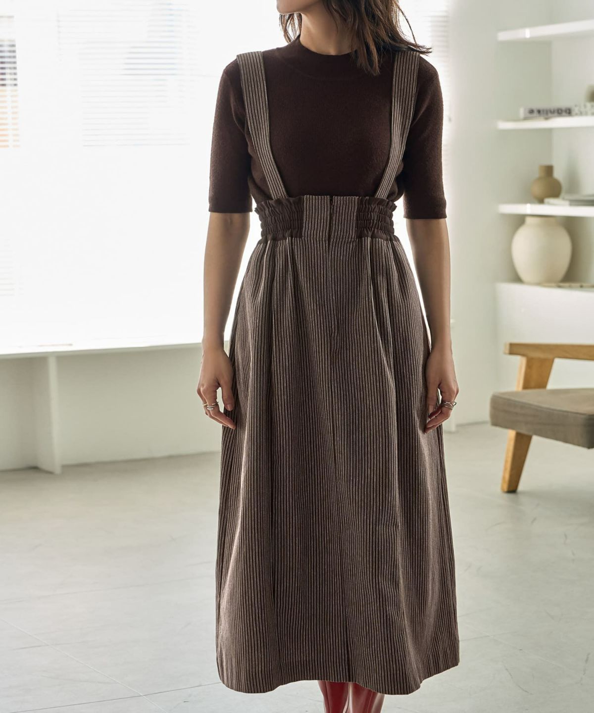 着用イメージ 166cm Sサイズ ブラウン