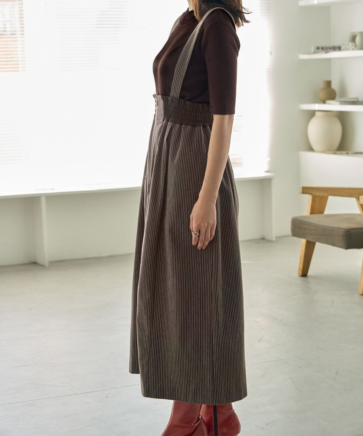 着用イメージ 166cm Sサイズ ブラウン