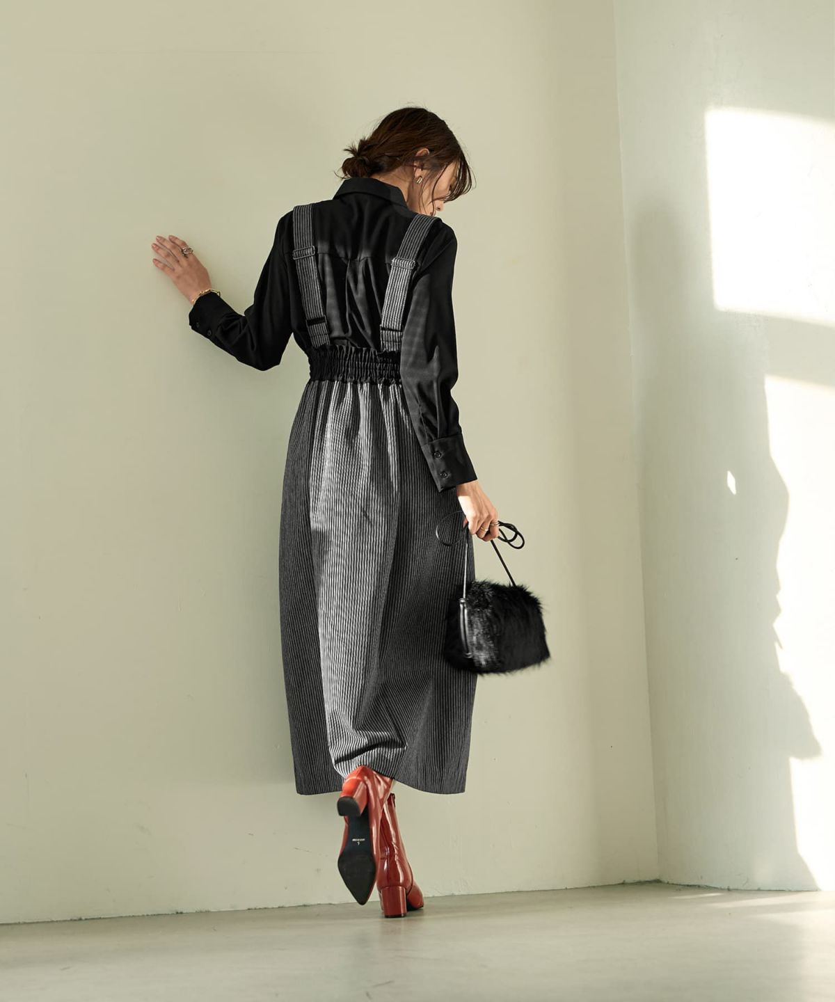 着用イメージ 166cm Sサイズ ブラック