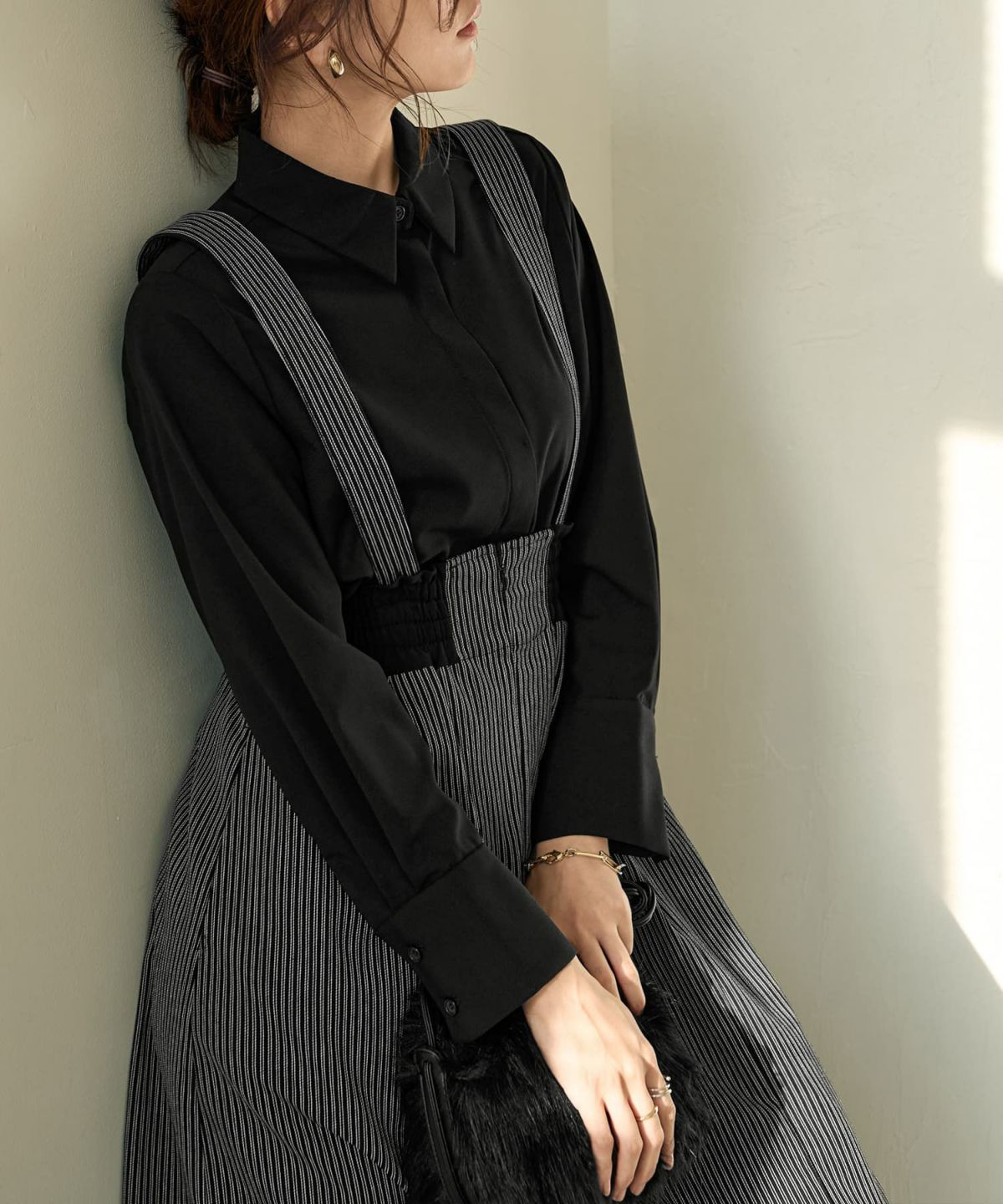 着用イメージ 166cm Sサイズ ブラック