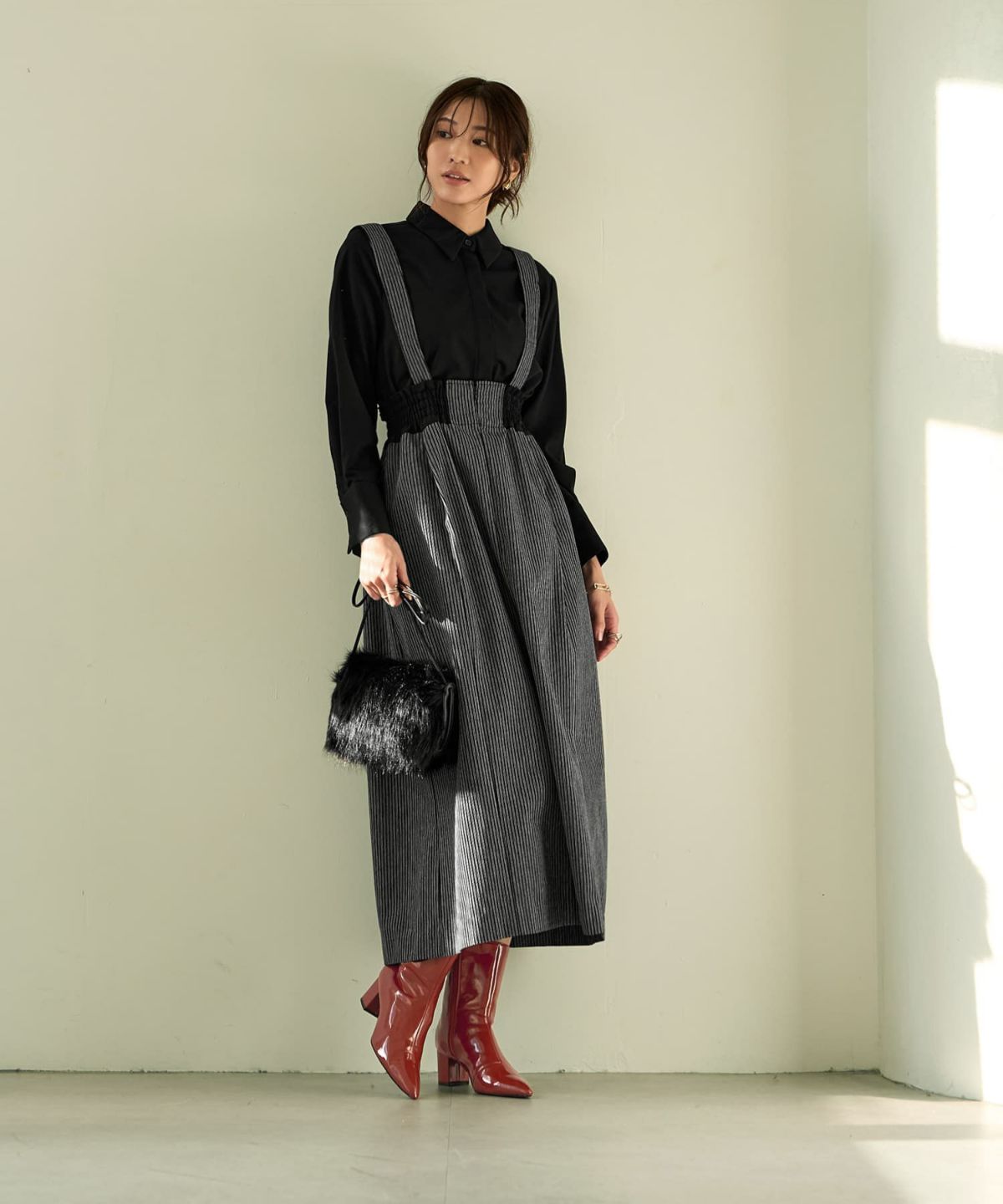 着用イメージ 166cm Sサイズ ブラック