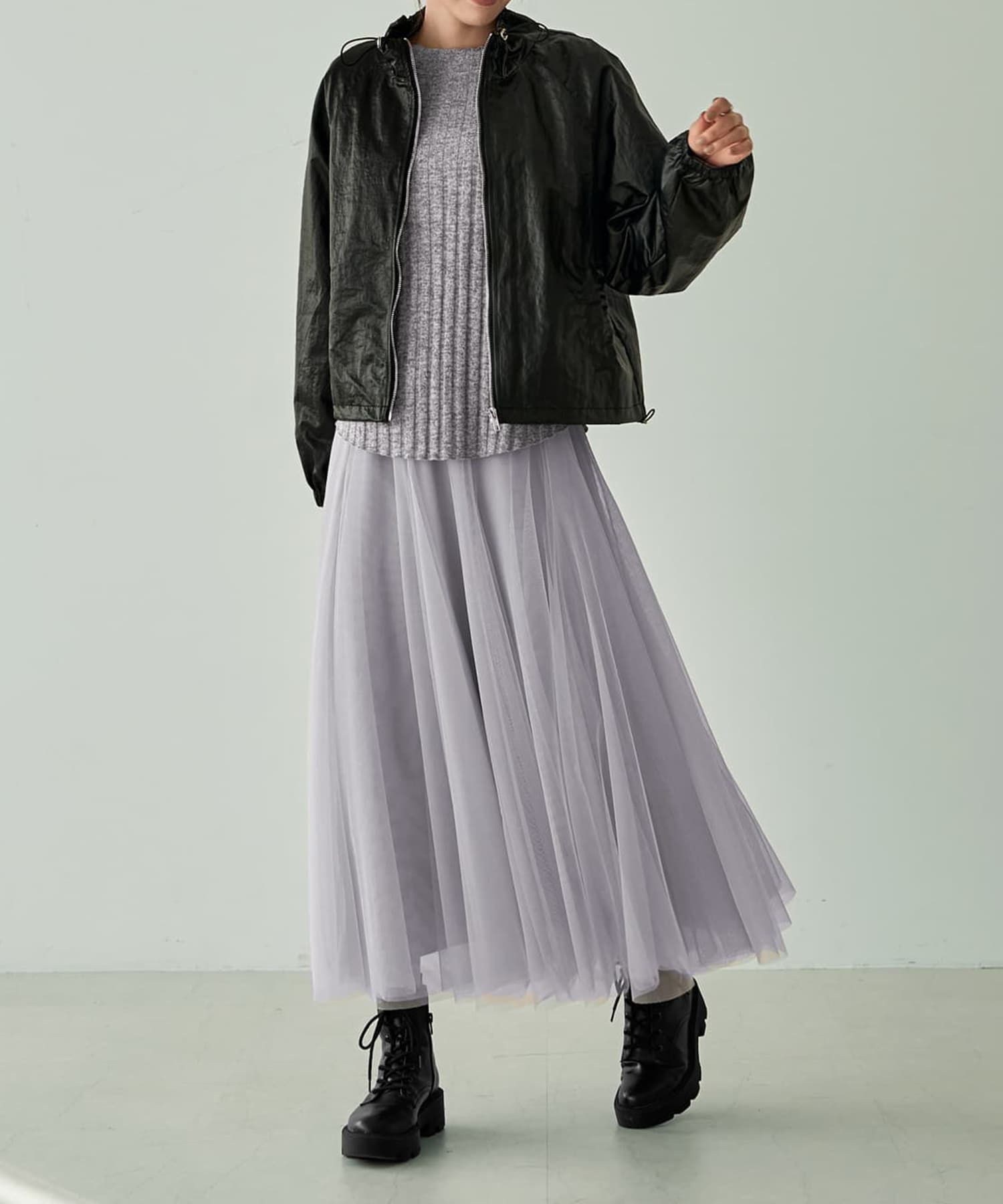 着用イメージ 166cm　ブラウン