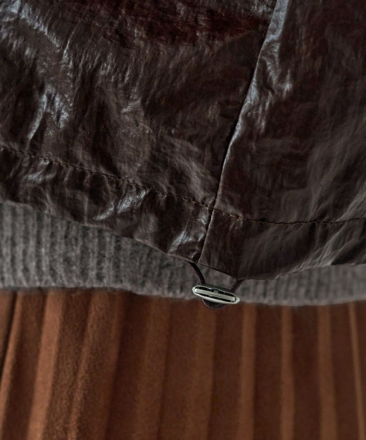 着用イメージ 166cm　ブラウン