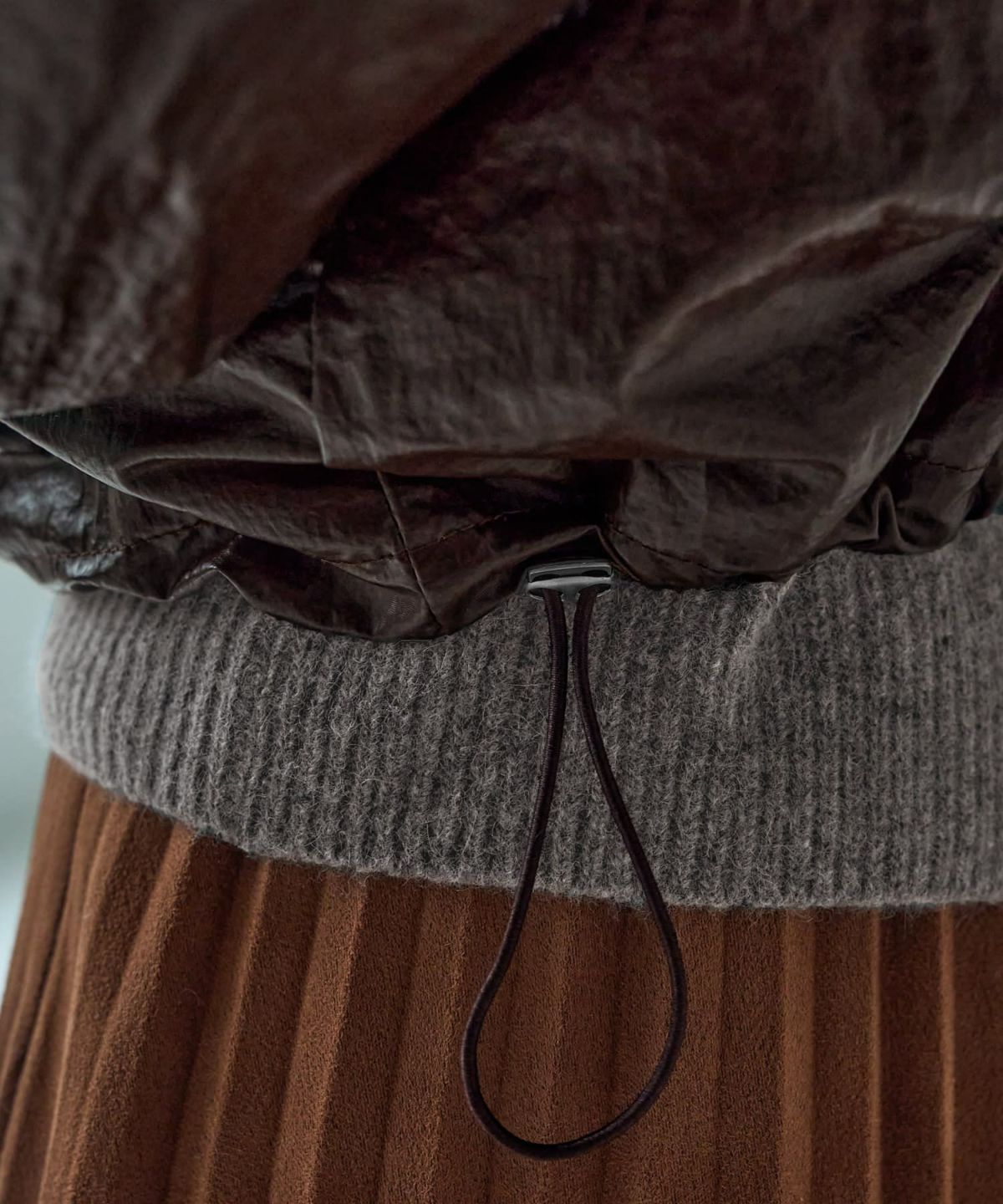 着用イメージ 166cm　ブラウン