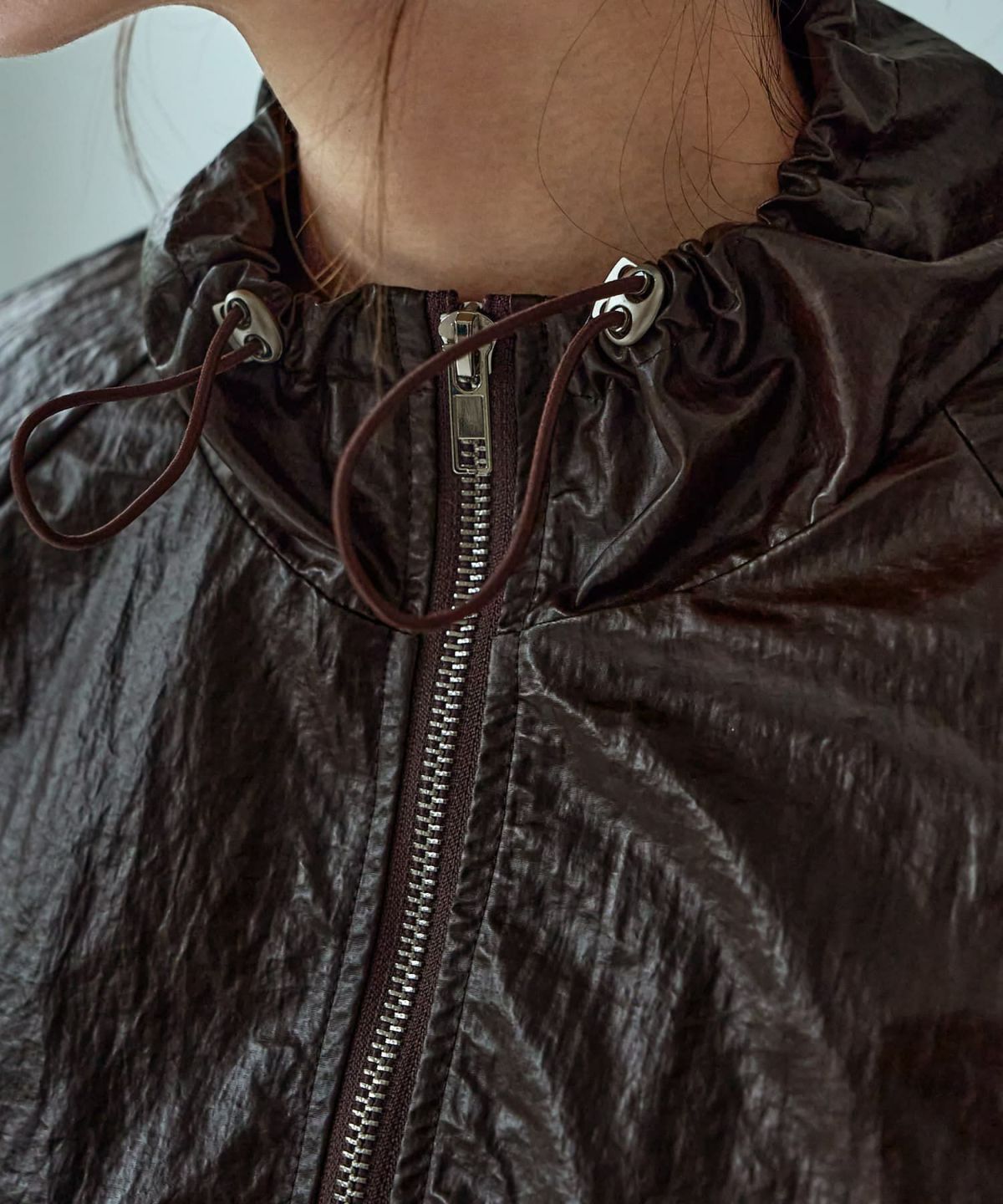 着用イメージ 166cm　ブラウン