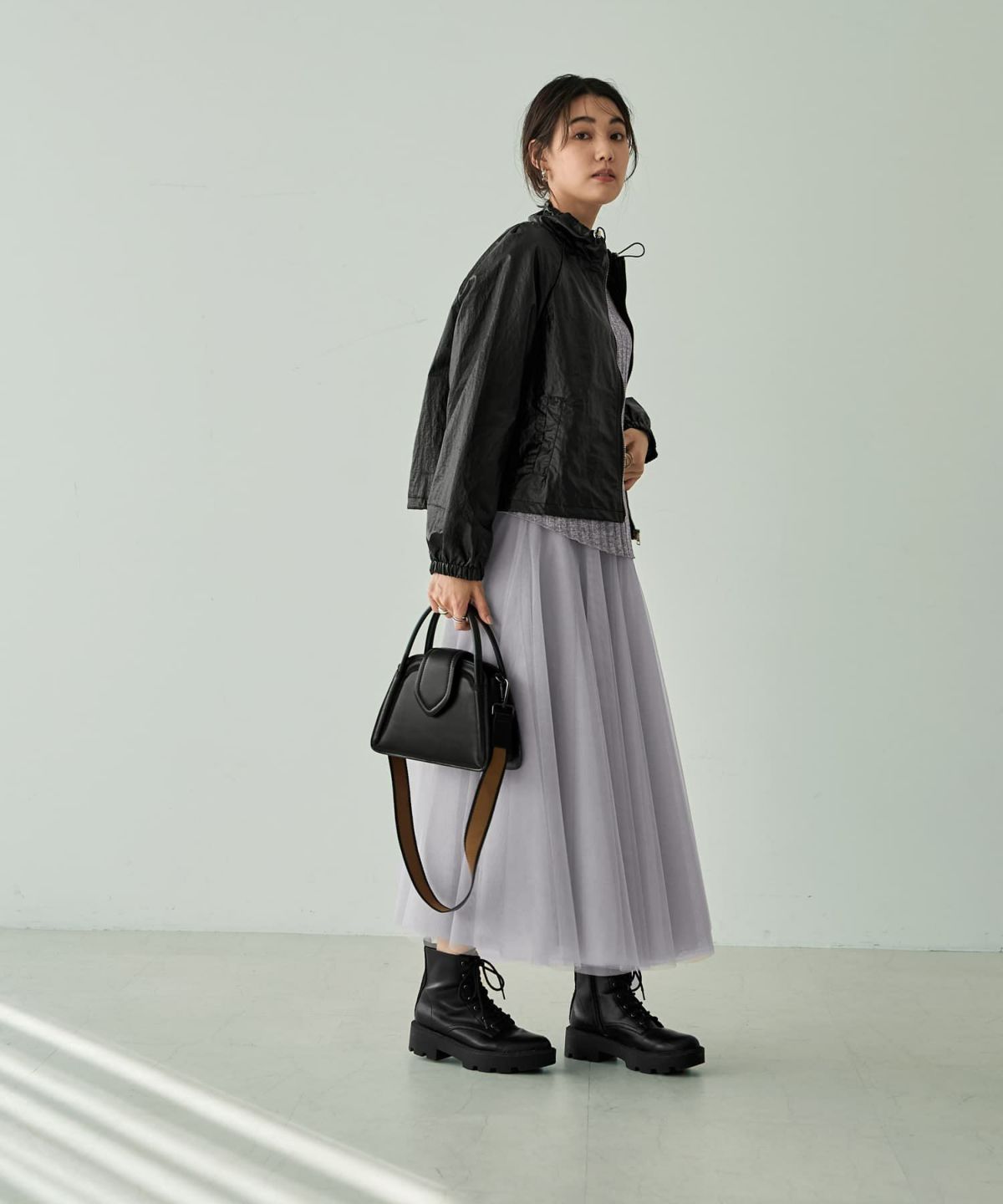 着用イメージ 166cm　ブラック