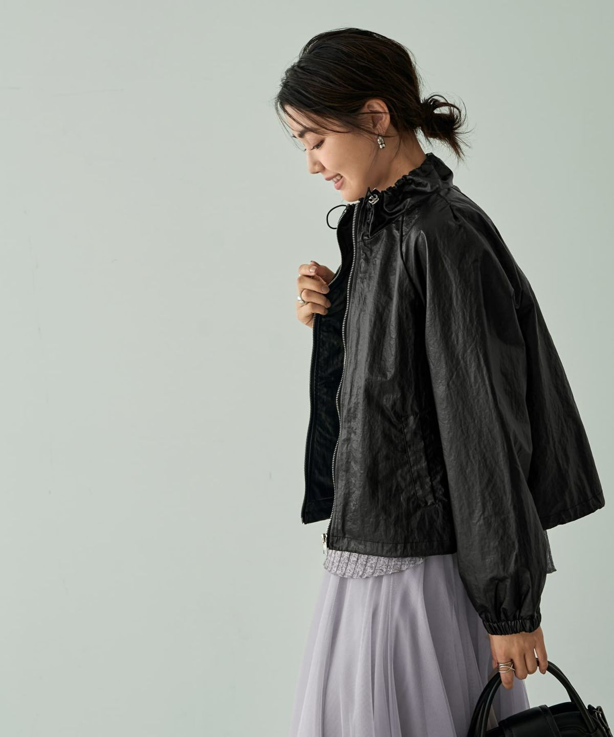 着用イメージ 166cm　ブラック