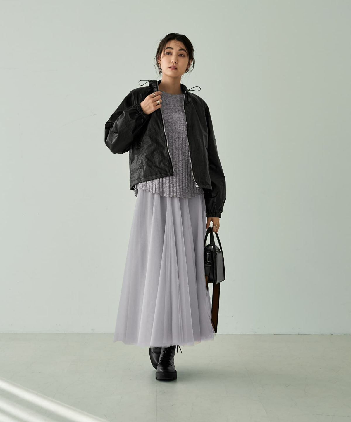 着用イメージ 166cm　ブラック