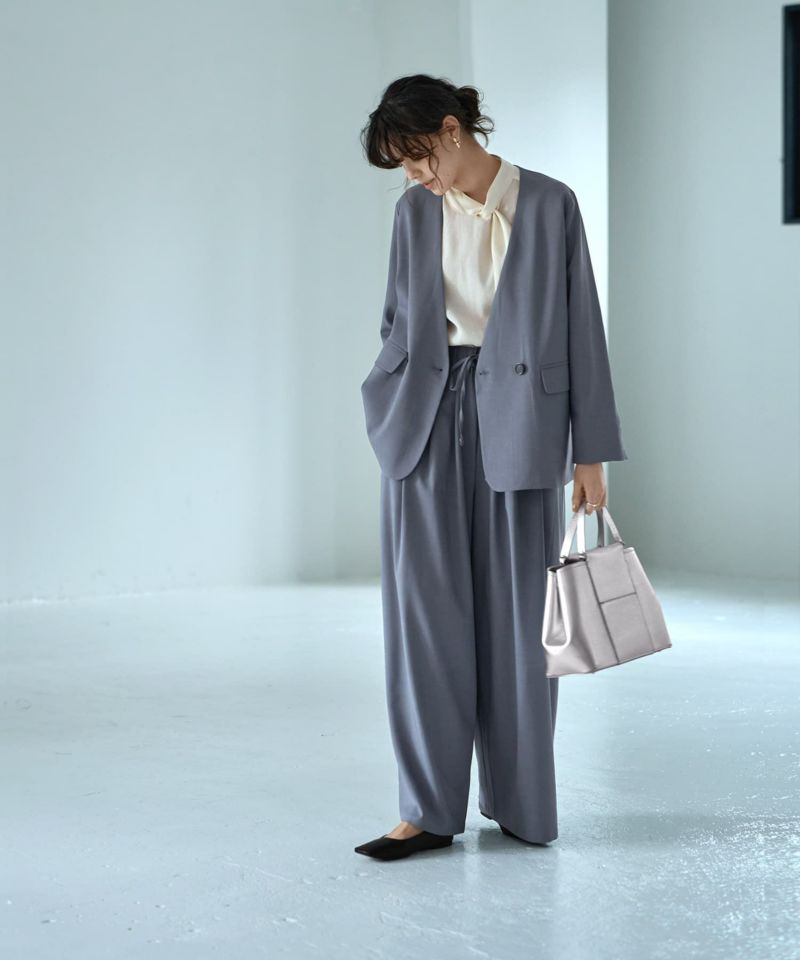 【初回限定お試し価格】 キレイめ3タックリラックスパンツ | おしゃれな大人レディース パンツ