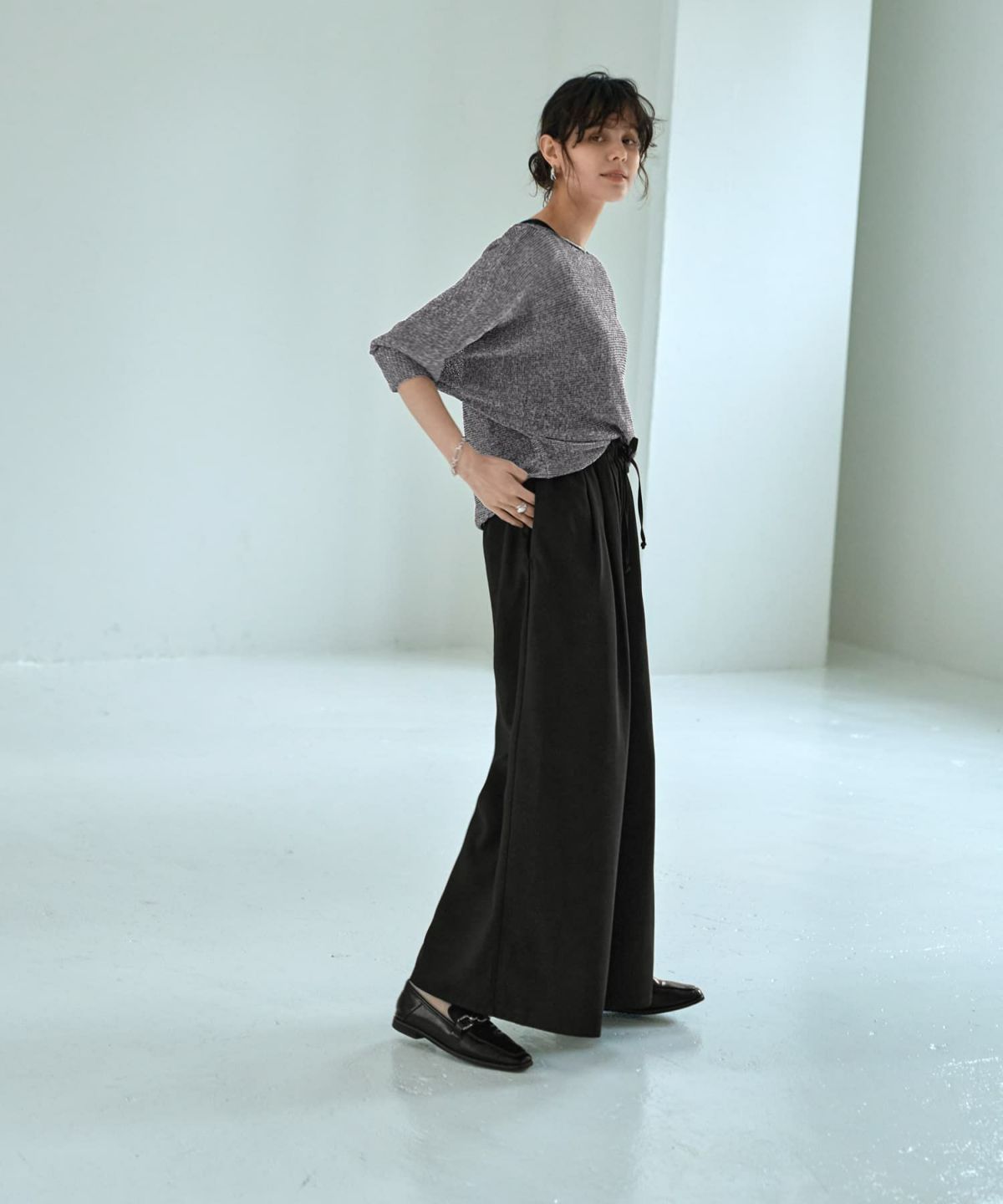 着用イメージ 167㎝　02サイズ　ブラック