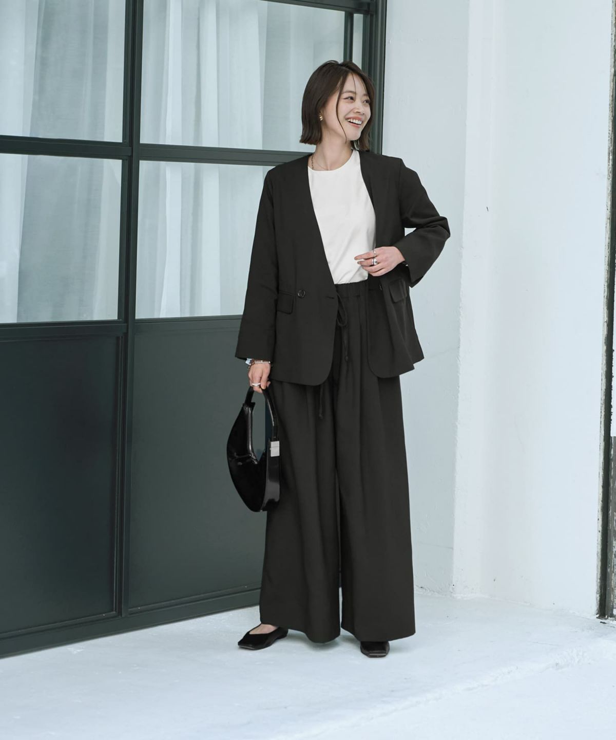 着用イメージ 167㎝　02サイズ　ブラック