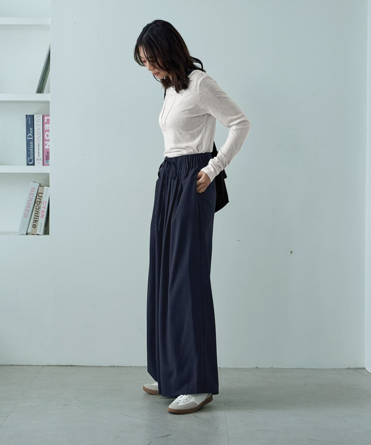 着用イメージ 166㎝　02サイズ　ネイビー