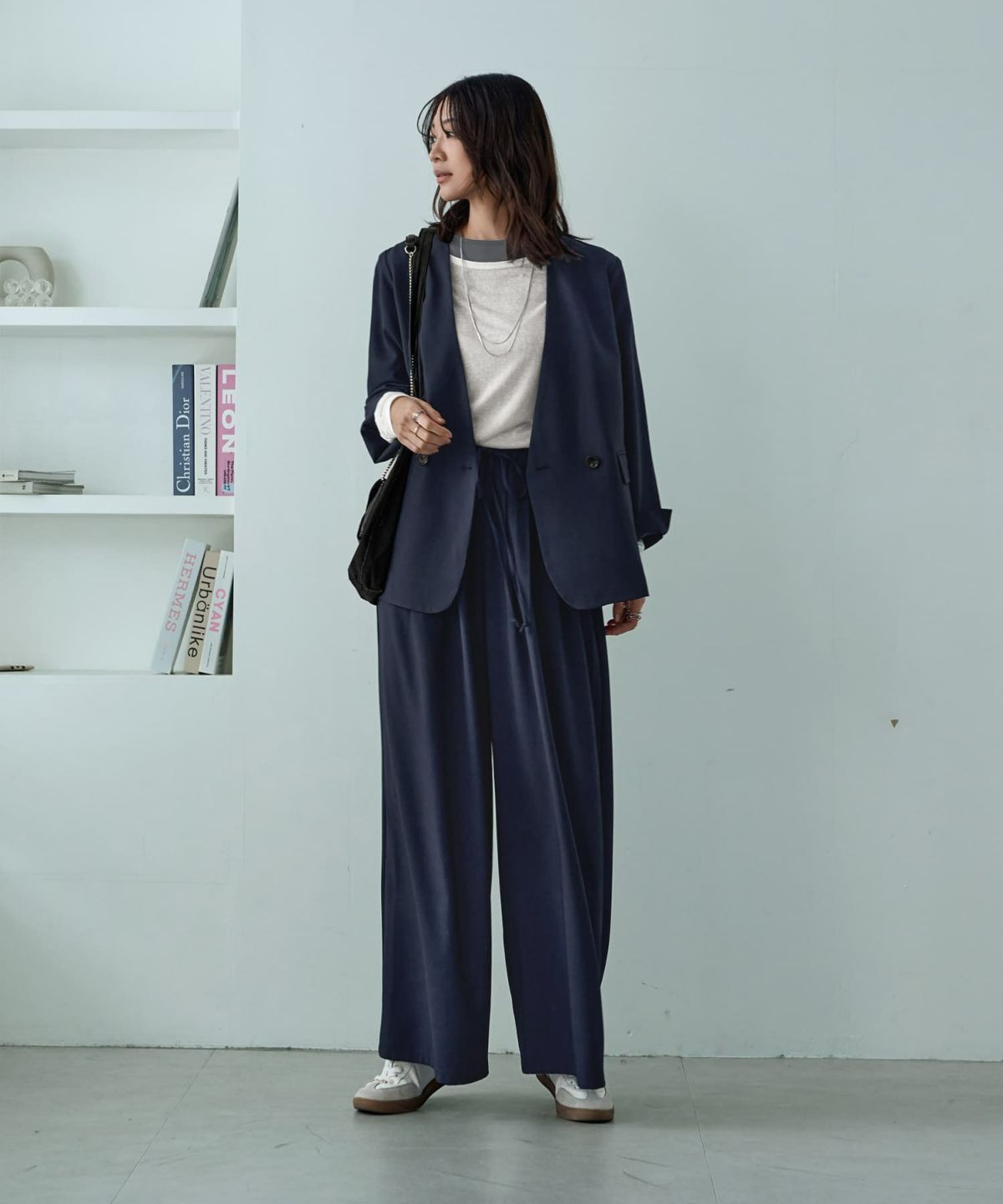 着用イメージ 166㎝　02サイズ　ネイビー