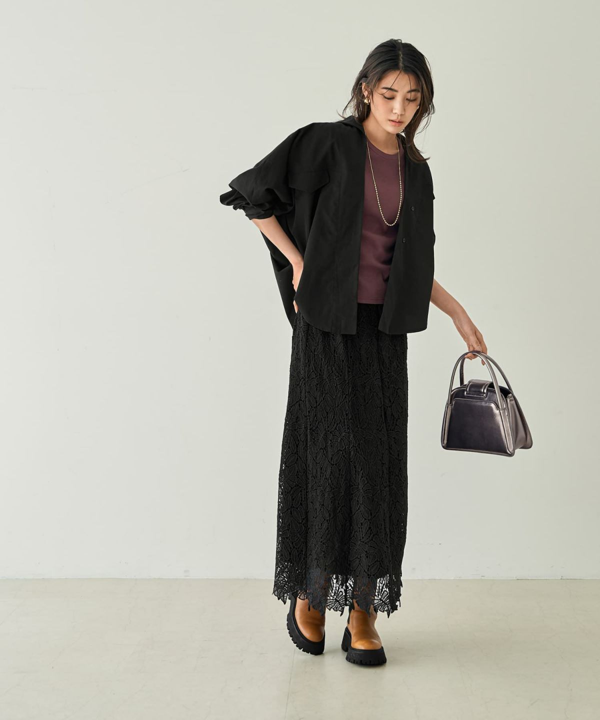 着用イメージ 166㎝　ブラック