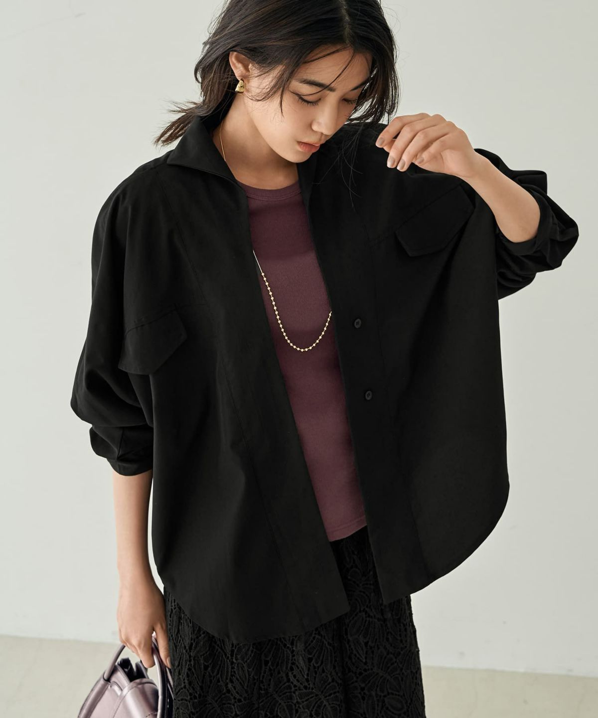 着用イメージ 166㎝　ブラック