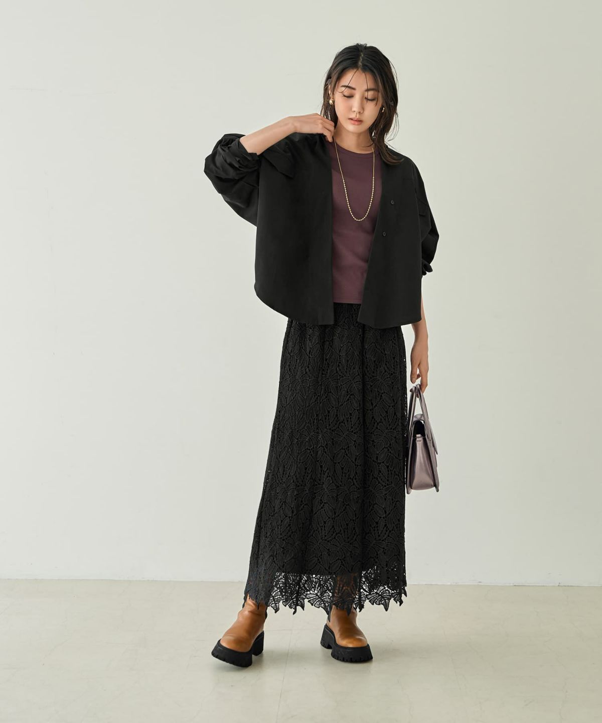 着用イメージ 166㎝　ブラック