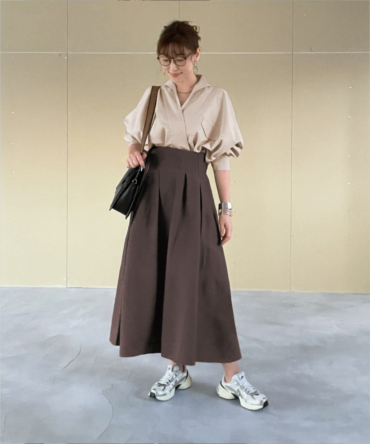 着用イメージ 163㎝　ベージュ