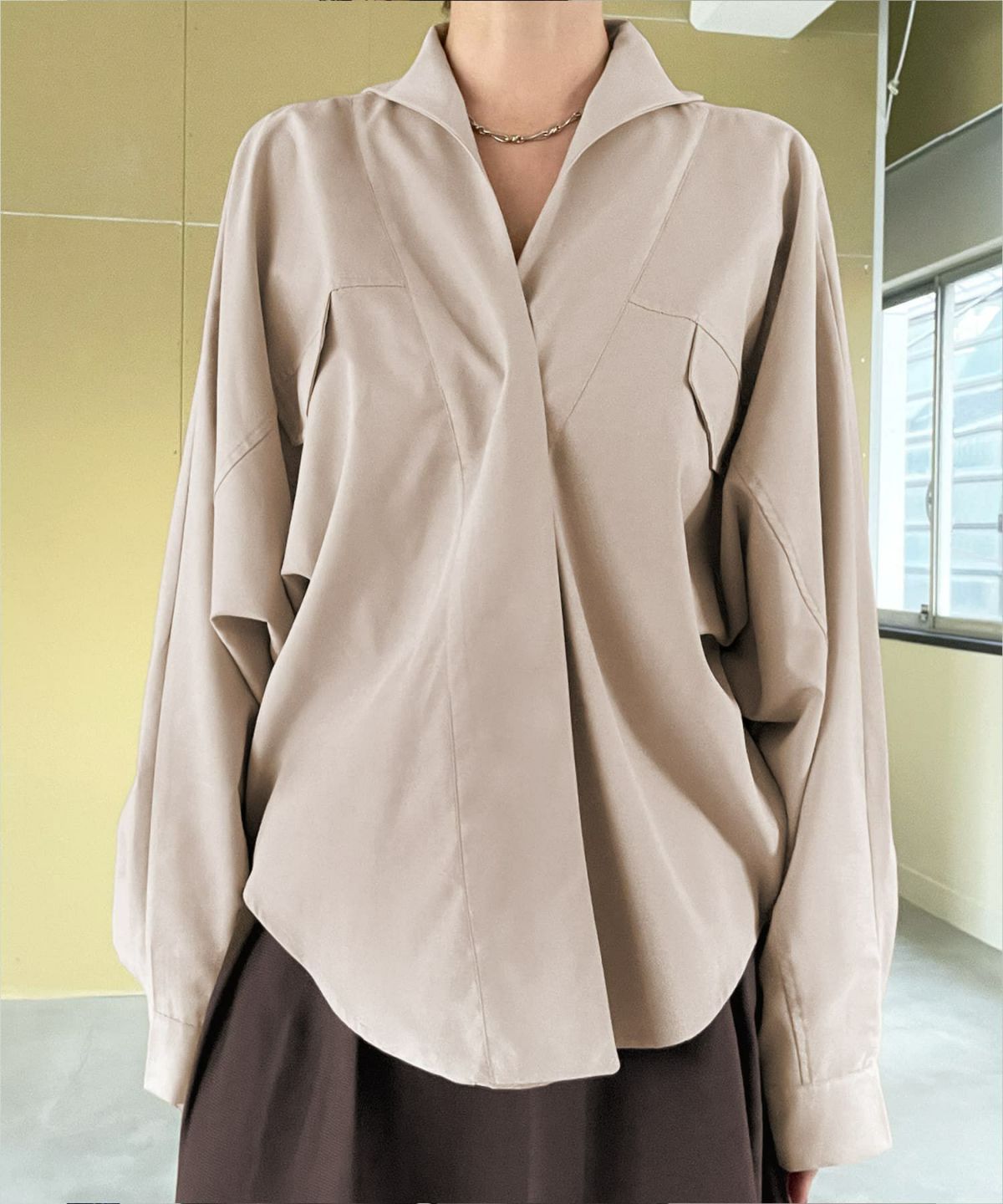 着用イメージ 163㎝　ベージュ