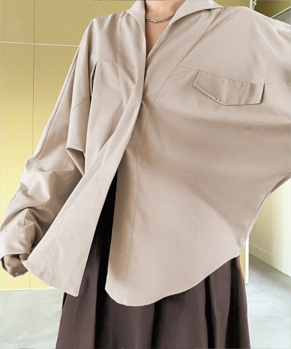 着用イメージ 163㎝　ベージュ