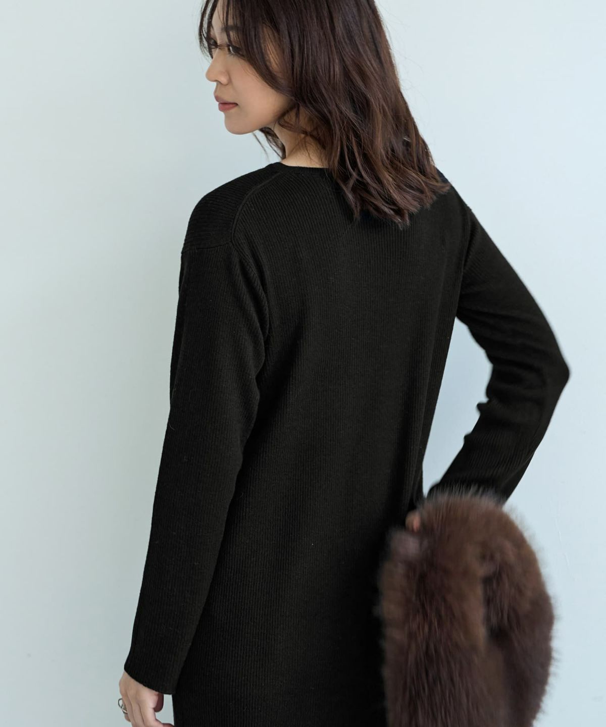 着用イメージ 166cm ブラック 02サイズ