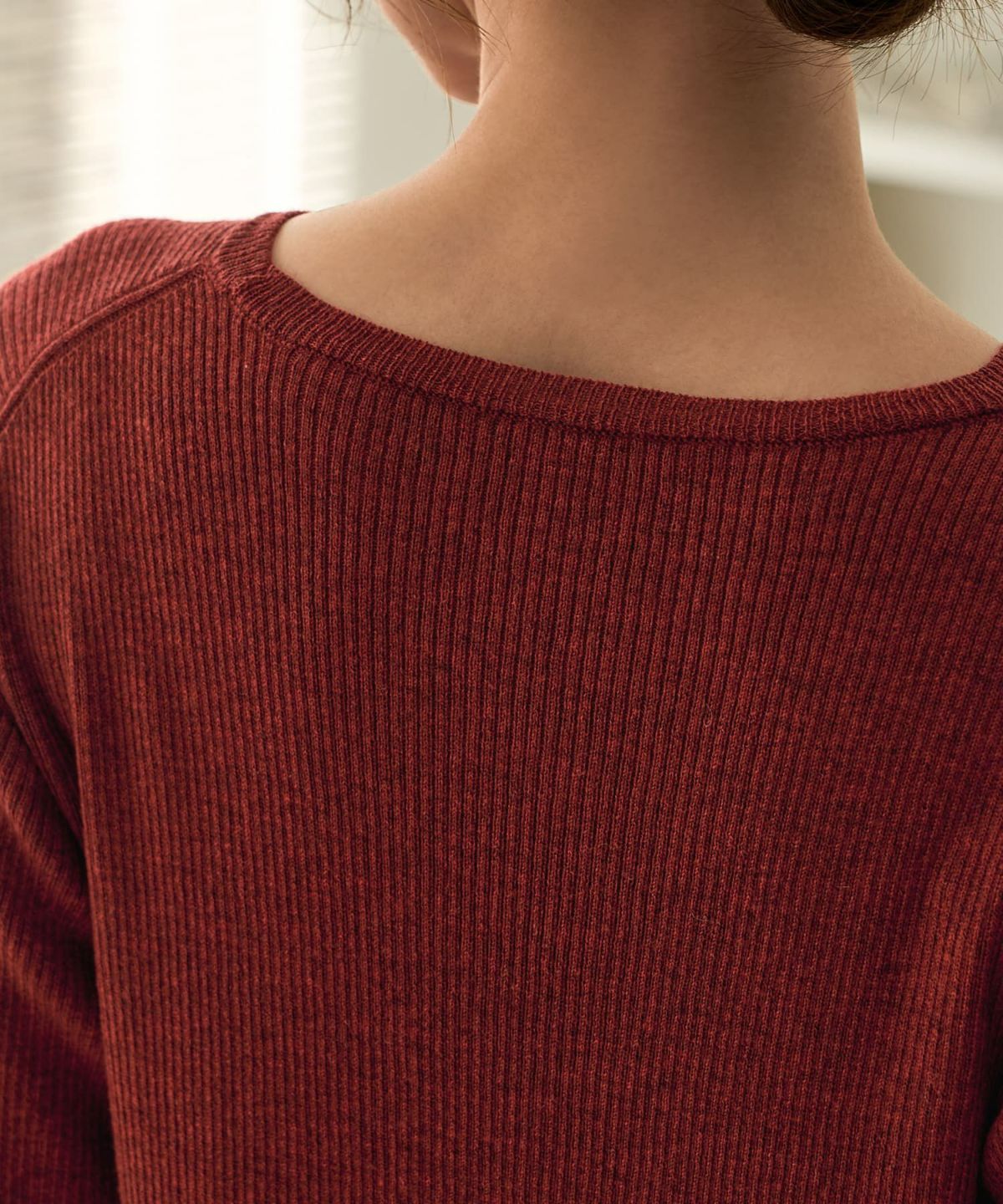 着用イメージ 166cm ブリックレッド 02サイズ