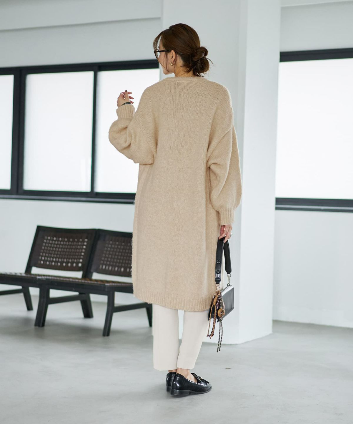 着用イメージ 166cm エクリュ