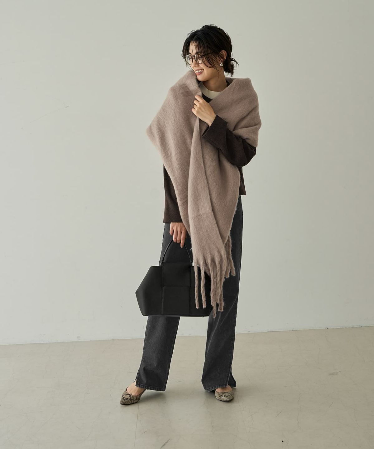 着用イメージ 166㎝　ライトベージュ