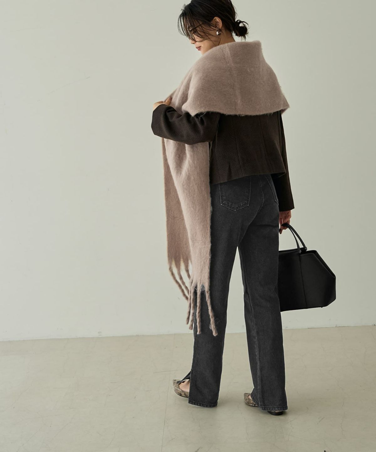 着用イメージ 166㎝　ライトベージュ