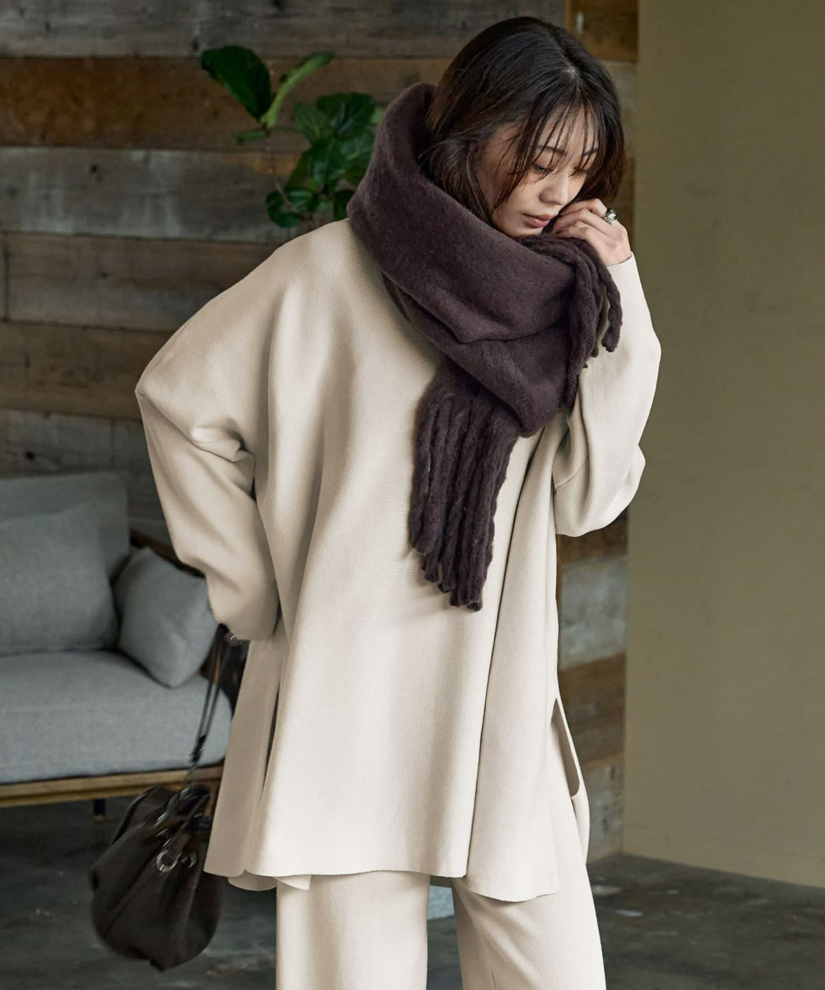 着用イメージ 166㎝　セピア