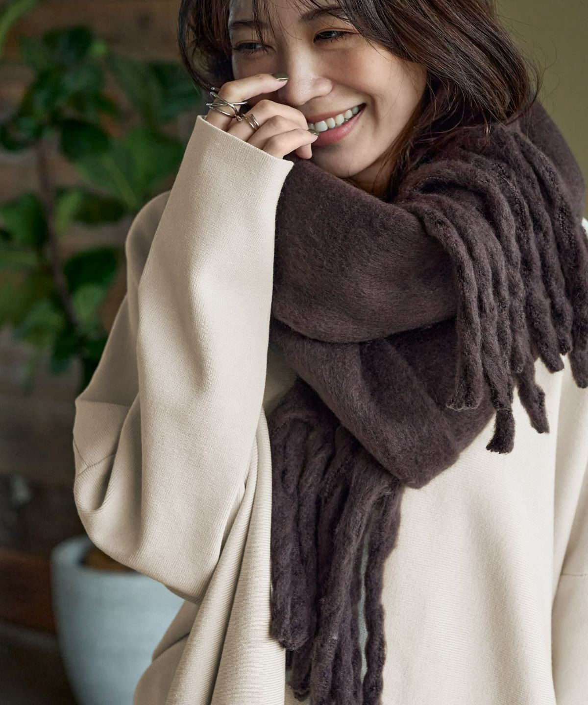 着用イメージ 166㎝　セピア